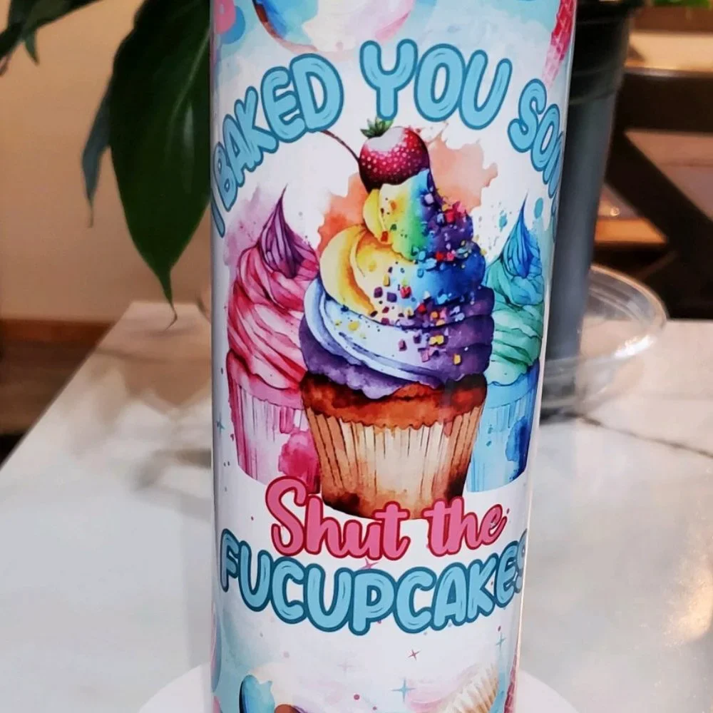 I Just Baked You Some CUPCAKES Funny 20oz Tumbler with duo lids 🎉sale